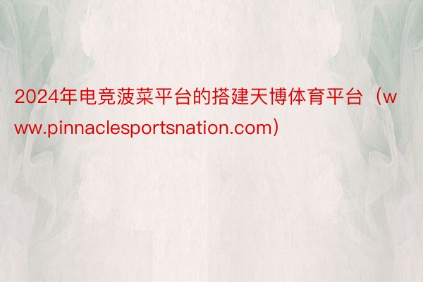 2024年电竞菠菜平台的搭建天博体育平台（www.pinnaclesportsnation.com）